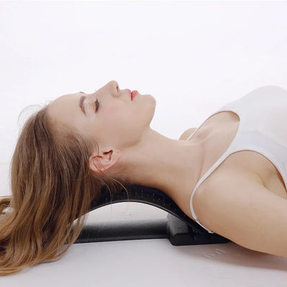 Lumbar Back Stretcher Massager for Spine Pain Relief Vertebral Relaxer Lower Back Traction Waist Correction - Spinal Health Aid